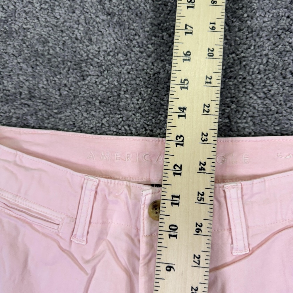 American Eagle Shorts Mens 34 Pink Classic Chino Next Level Flex Casual Summer - Picture 4 of 9